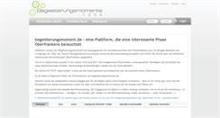 Desktop Screenshot of begeisterungsmomente.de